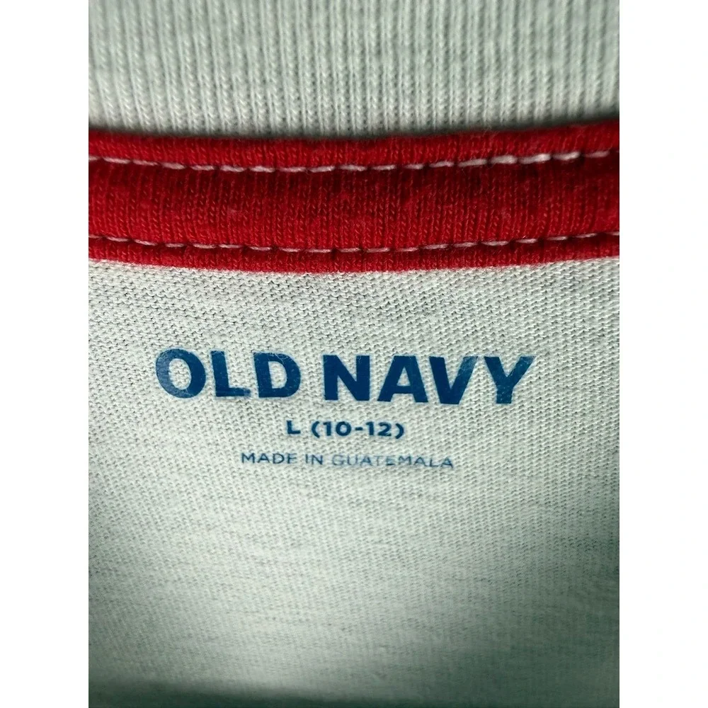 Old Navy Graphic‎ Tee Boys L 10-12 Easy As Pi Math Long Sleeve